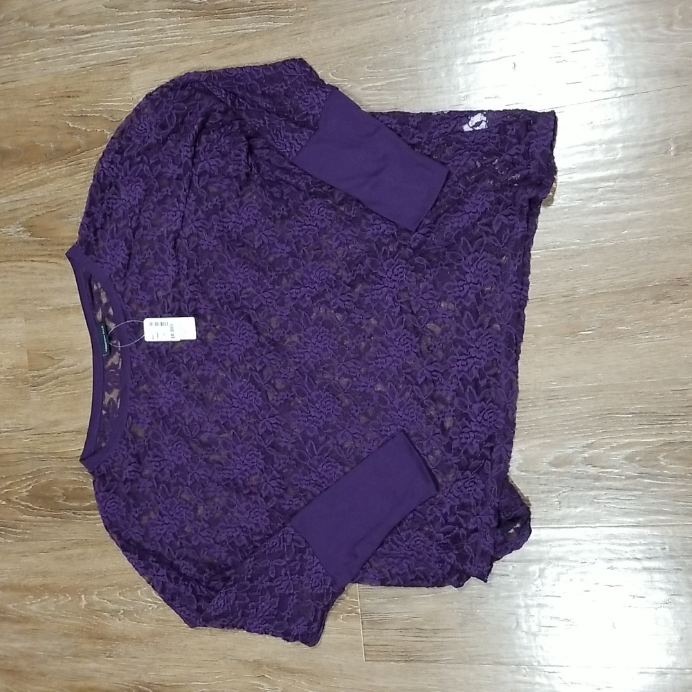 (3X) NWT Addition Elle Eyelet Contemporary Date Night Sheer Occasion Fun Dainty